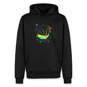 Dudelsack Sackpfeife Schottland Musiker - Männer Premium Bio Hoodie - Schwarz - Vorne - Nico (187cm)
