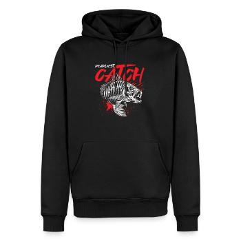 Tödlichster Fang - Männer Premium Bio Hoodie - Schwarz - Vorne - Nico (187cm)