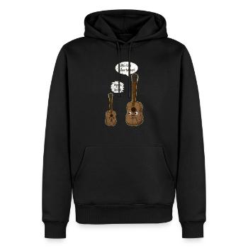 Ukulele Guitar Father Guitar Saying Funny - Sweat à capuche Premium bio Homme - noir - Devant - Nico (187cm)