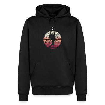 Geocaching Geocachen Geo Geocache Geografie - Männer Premium Bio Hoodie - Schwarz - Vorne - Nico (187cm)
