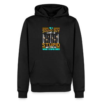 Sound Engineer Music Production DJ Audio Guy - Männer Premium Bio Hoodie - Schwarz - Vorne - Nico (187cm)