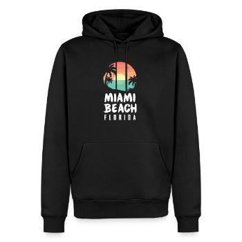 Miami Beach Florida Gifts Summer Vacation Florida - Männer Premium Bio Hoodie - Schwarz - Vorne - Nico (187cm)