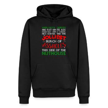 Jolliest Bunch Of Assholes Christmas Vacation Joll - Männer Premium Bio Hoodie - Schwarz - Vorne - Nico (187cm)