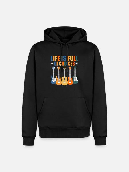Guitar Player Guitarist - Men’s Premium Organic Hoodie - black