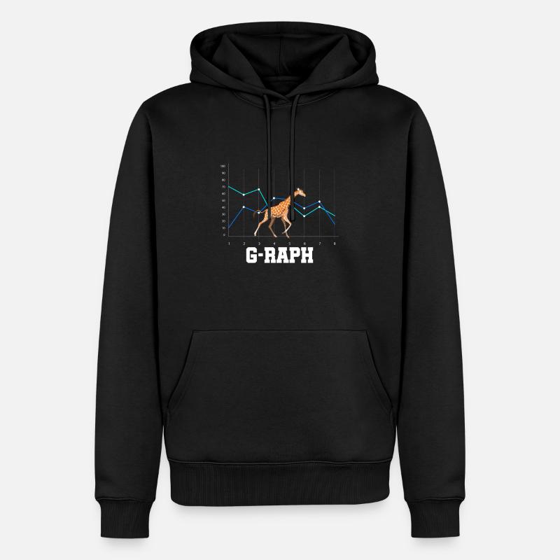 G RAPH - Männer Premium Bio Hoodie - Schwarz