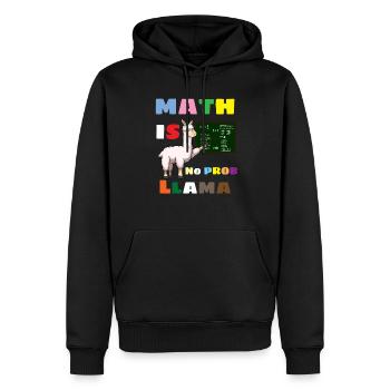 Math qui dit Math Math Teacher - Sweat à capuche Premium bio Homme - noir - Devant - Nico (187cm)