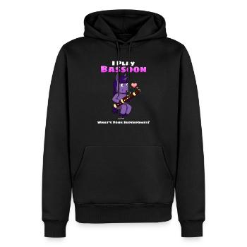 Unicorn Bassoon Fagottistin Fagottspielerin - Männer Premium Bio Hoodie - Schwarz - Vorne - Nico (187cm)