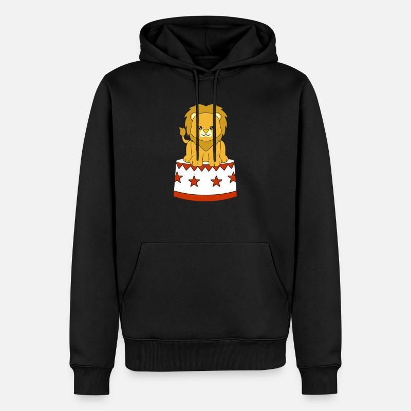 Cirque cirque lion de cirque - Sweat à capuche Premium bio Homme - noir