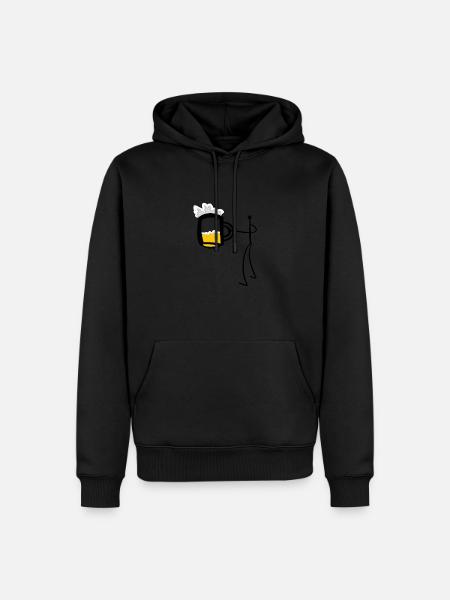 Beer mug beer mug - Men’s Premium Organic Hoodie - black