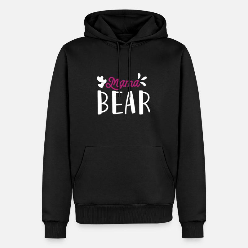 Mama Bear - Sweat à capuche Premium bio Homme - noir