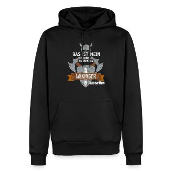 Wikinger Kostüm lustig Verkleidung - Männer Premium Bio Hoodie - Schwarz - Vorne - Nico (187cm)