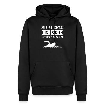 Bademeister Geschenkidee Schwimmer Geburtstag - Männer Premium Bio Hoodie - Schwarz - Vorne - Nico (187cm)