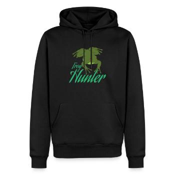 Frog Hunter - Männer Premium Bio Hoodie - Schwarz - Vorne - Nico (187cm)