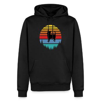 Chihuahua T-Shirts Chihuahuas are cool - Men’s Premium Organic Hoodie - black - Front - Nico (187cm)
