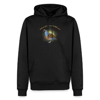 Zuhause Ist Wo Meine Wachteln Sind Wachtel - Männer Premium Bio Hoodie - Schwarz - Vorne - Nico (187cm)