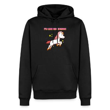 I'm limited edition unicorn unicorn special - Men’s Premium Organic Hoodie - black - Front - Nico (187cm)