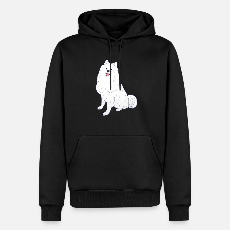 Samojede - Männer Premium Bio Hoodie - Schwarz