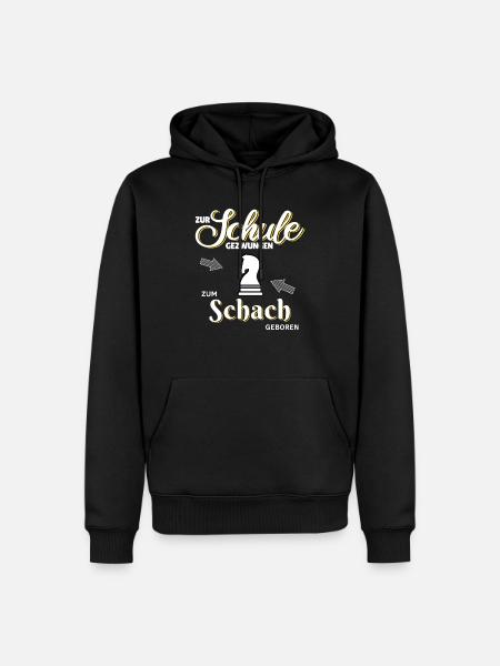 Schach T-Shirt Tolle Geschenkidee für Kinder - Männer Premium Bio Hoodie - Schwarz