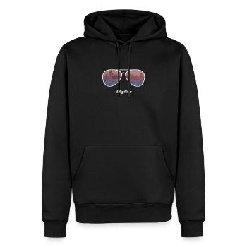 Lunettes de soleil à la ville - Frankfurt Skyline - Sweat à capuche Premium bio Homme - noir - Devant - Nico (187cm)