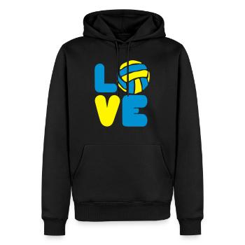 volleyball waterpolo love wort liebt Sport - Männer Premium Bio Hoodie - Schwarz - Vorne - Nico (187cm)