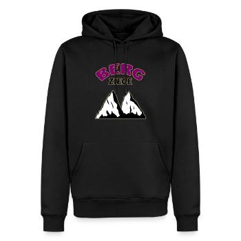 Berge Berg Ziege - Männer Premium Bio Hoodie - Schwarz - Vorne - Nico (187cm)