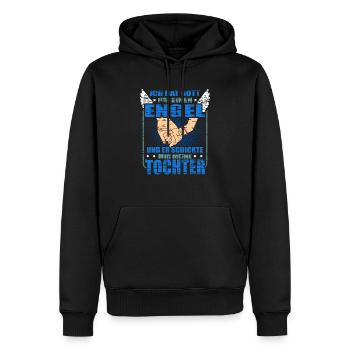Vater Tochter Spruch Lustiges Papa Vatertag - Männer Premium Bio Hoodie - Schwarz - Vorne - Nico (187cm)