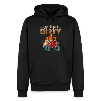 Quad Spruch Lustig Quadfahrer Offroad - Männer Premium Bio Hoodie - Schwarz - Vorne - Nico (187cm)