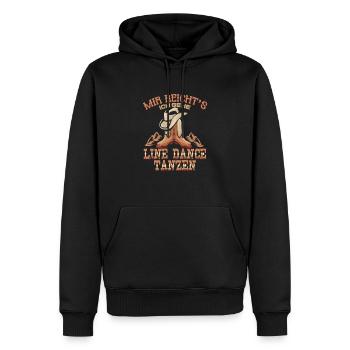 Line Dance Tanzen Cowboy Tänzer Western Geschenk - Männer Premium Bio Hoodie - Schwarz - Vorne - Nico (187cm)
