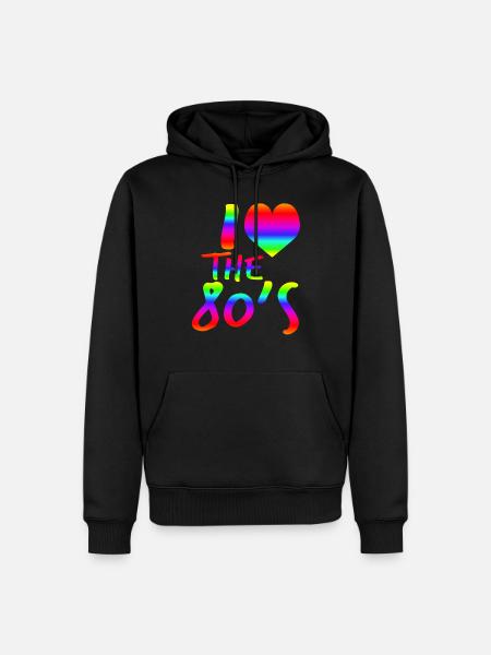 Perfect for children of the 80s, for men and women - Sweat à capuche Premium bio Homme - noir