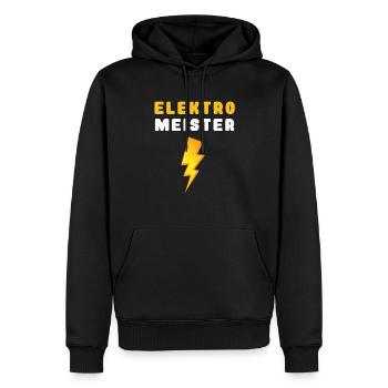 Elektro Meister - Männer Premium Bio Hoodie - Schwarz - Vorne - Nico (187cm)