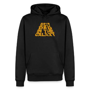 Funny Best Dad In The Galaxy Dads Birthday Gifts - Men’s Premium Organic Hoodie - black - Front - Nico (187cm)