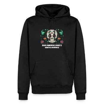 Diabetes Bewusstsein Schädel Dead Pancreas Society - Männer Premium Bio Hoodie - Schwarz - Vorne - Nico (187cm)