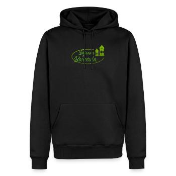 Bajram Barecula Bosanski Bajram - Männer Premium Bio Hoodie - Schwarz - Vorne - Nico (187cm)