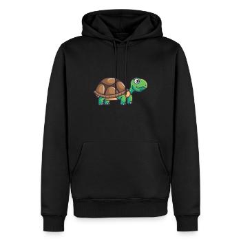 Tortue terrestre animal de compagnie - Sweat à capuche Premium bio Homme - noir - Devant - Nico (187cm)