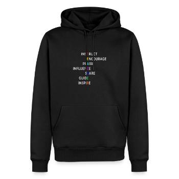 Geschenke für Englischlehrer - Männer Premium Bio Hoodie - Schwarz - Vorne - Nico (187cm)