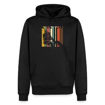 brasilianische Jiujitsu gemischte Kampfkünste Vintage dist - Männer Premium Bio Hoodie - Schwarz - Vorne - Nico (187cm)