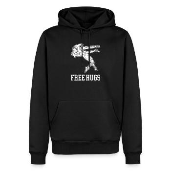 Free Hugs Ringer Ringkampf Ringen - Männer Premium Bio Hoodie - Schwarz - Vorne - Nico (187cm)