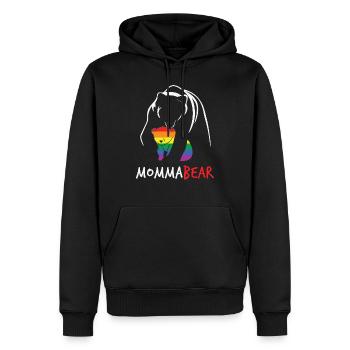 Momma Bear LGBTQ Gay Pride Mom - Männer Premium Bio Hoodie - Schwarz - Vorne - Nico (187cm)