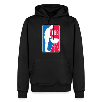 BBQ League Liga Grillen Barbecue Grill Griller Gri - Männer Premium Bio Hoodie - Schwarz - Vorne - Nico (187cm)