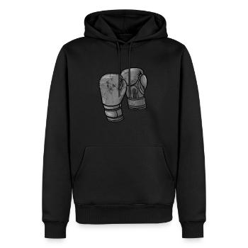 Boxhandschuhe Boxer Boxsport Boxen Geschenk - Männer Premium Bio Hoodie - Schwarz - Vorne - Nico (187cm)