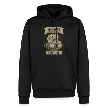 Soudeur Welder Profession Soudage - Sweat à capuche Premium bio Homme - noir - Devant - Nico (187cm)