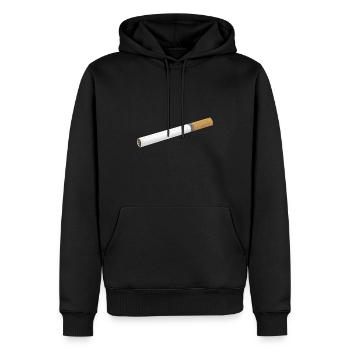 Cigarette smoking smoker vaping vaper vaping - Men’s Premium Organic Hoodie - black - Front - Nico (187cm)