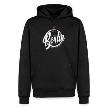 Conception de fan de football de Berlin pour les Berlinois - Sweat à capuche Premium bio Homme - noir - Devant - Nico (187cm)