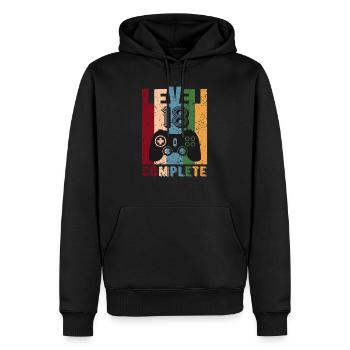 Niveau 18 Complete 18 ans 18 ans 18 ans 2003 - Sweat à capuche Premium bio Homme - noir - Devant - Nico (187cm)
