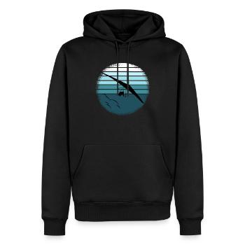 Hängegleiter Drachenflieger Deltasegler Hängegleit - Männer Premium Bio Hoodie - Schwarz - Vorne - Nico (187cm)