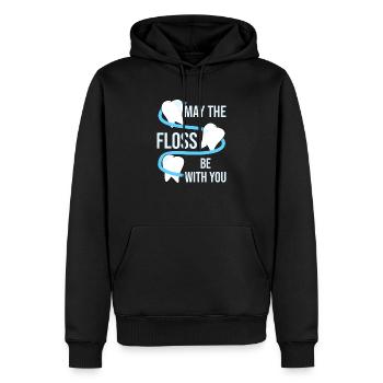 Zahnarzt Zahn Zähne Zahnärztin Arzt Zahnarzthelfer - Männer Premium Bio Hoodie - Schwarz - Vorne - Nico (187cm)