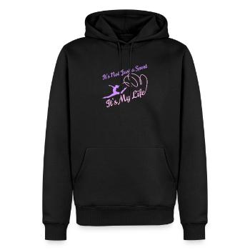 Gymnaste gymnaste gymnaste gymnastique drôle disant gymnaste - Sweat à capuche Premium bio Homme - noir - Devant - Nico (187cm)