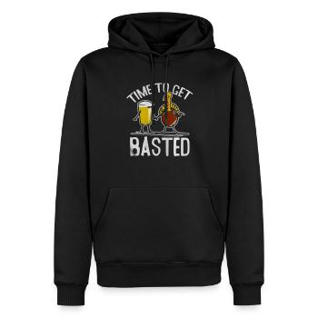 Thanksgiving-Truthahn - Männer Premium Bio Hoodie - Schwarz - Vorne - Nico (187cm)