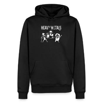 Métaux lourds roches chimie cadeau | Science - Sweat à capuche Premium bio Homme - noir - Devant - Nico (187cm)