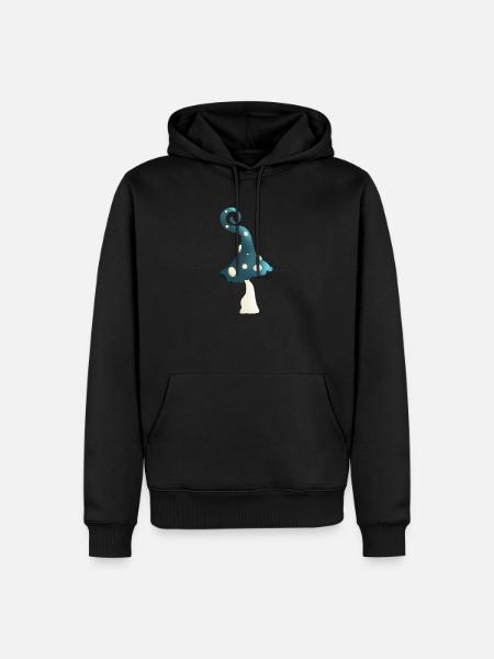 Champignon magique d'une forêt magique - Sweat à capuche Premium bio Homme - noir
